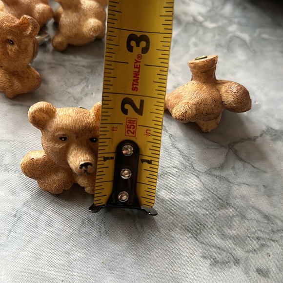 NINE Ceramic BEAR Drawer Pulls - Picture 5 of 9